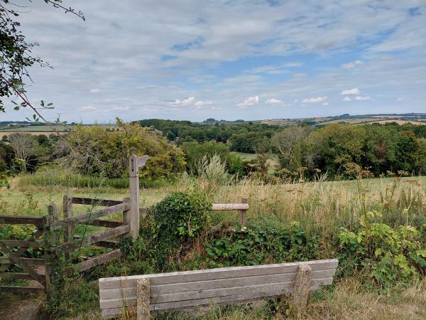 View towards St Catherine’s hill