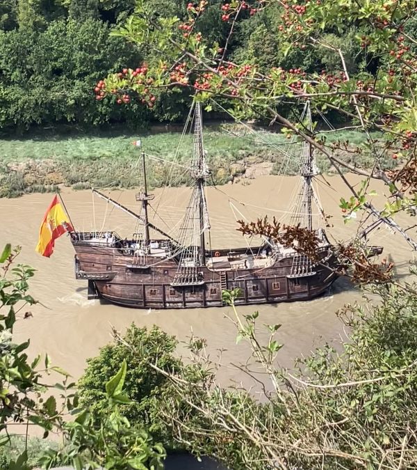 Replica Spanish galleon seen from Sea Walls