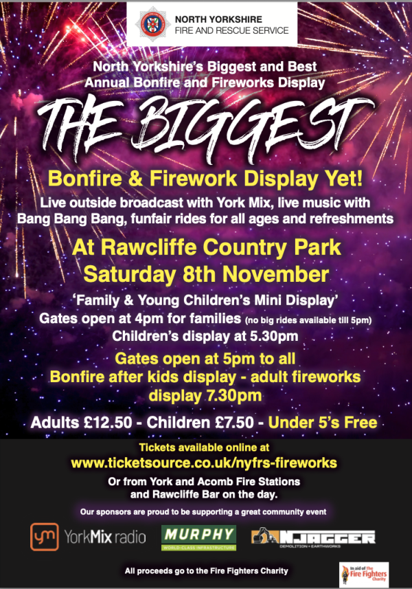 Poster of details for the fireworks