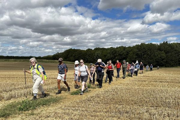 Walking in the countryside