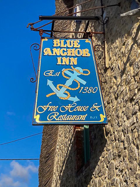 Blue Anchor Sign