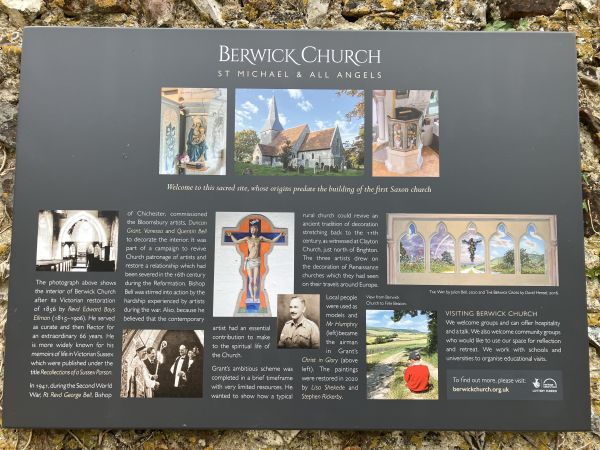 Berwick Church info board