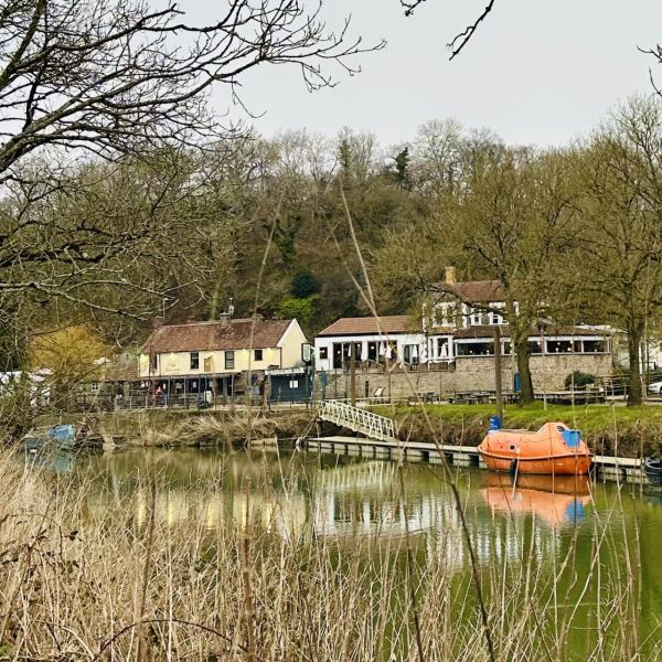 Chequers from across the river