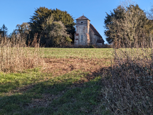 View of Up Marden church
