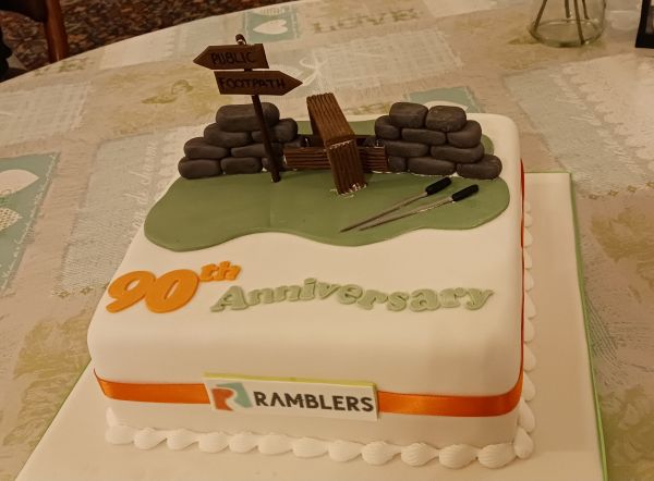 Cake celebrating 90th anniversary of The Ramblers