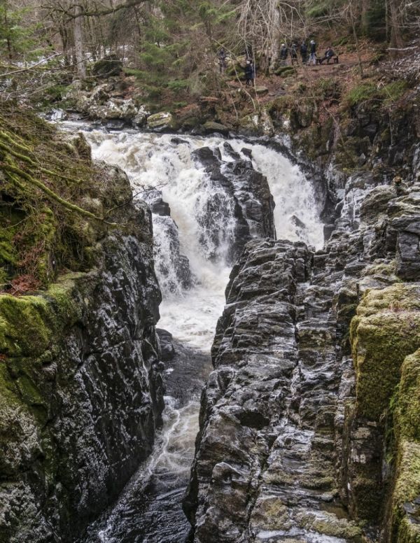 Black Linn Falls on the Braan from the Hermitage