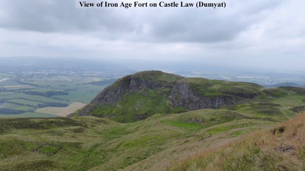 View of Iron Age Fort on Castle Law (Dumyat).