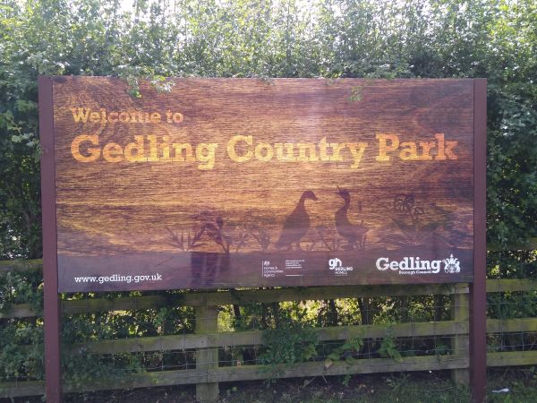 Gedling Country Park sign