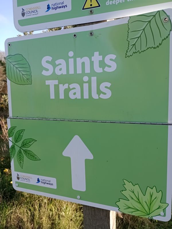 Saints Trail sign 