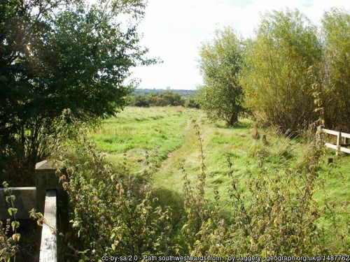 Footpath from Tanhouse Avenue, copyright Jaggery, used under Creative Commons licence v2.0.