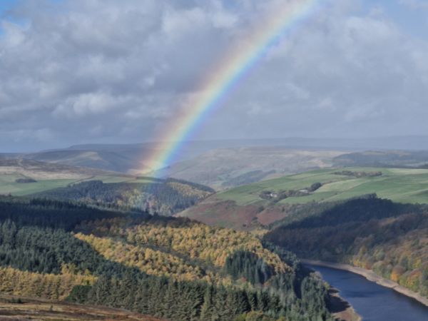 Rainbow over Ladybower