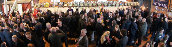 People enjoying the beer festival