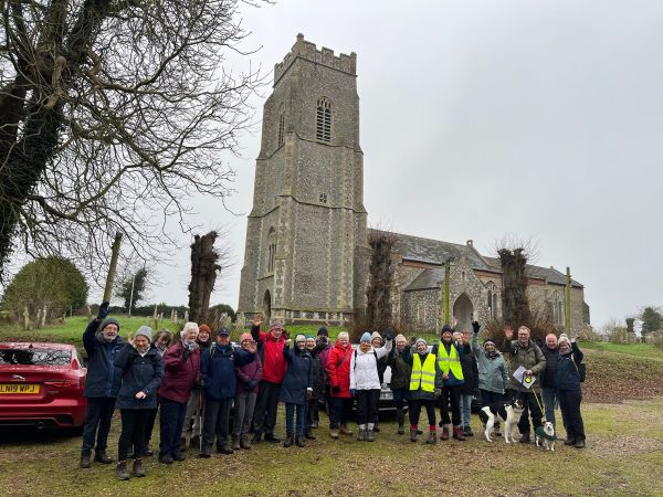 Sheringham Ramblers prpare for a Wednesday walk