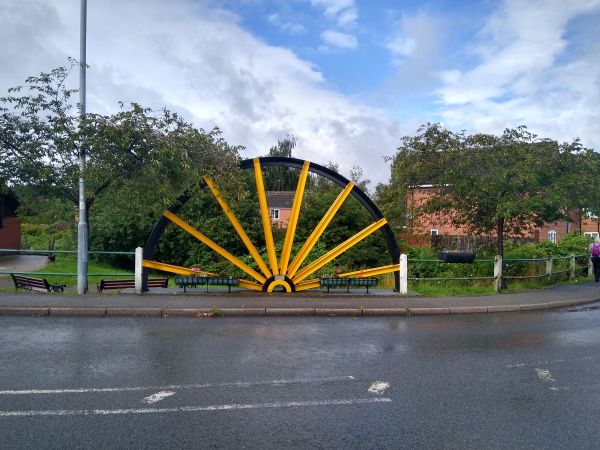 Part of a winding wheel