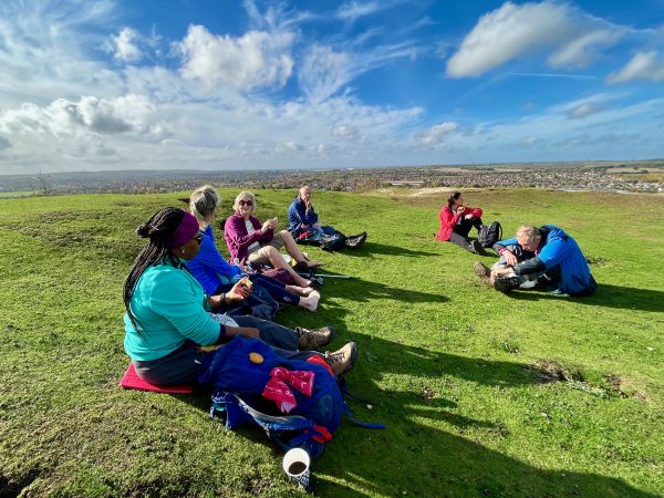 Ramblers taking a break