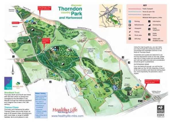 Thorndon park Map
