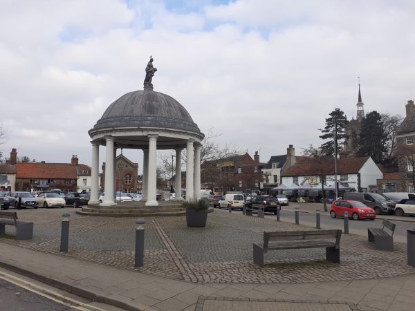 Swaffham Market Place and Bandstand