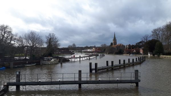 View of Marlow from the River Thames
