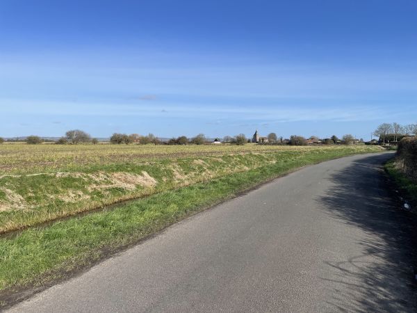 St Mary in the Marsh church from a distance on our recce