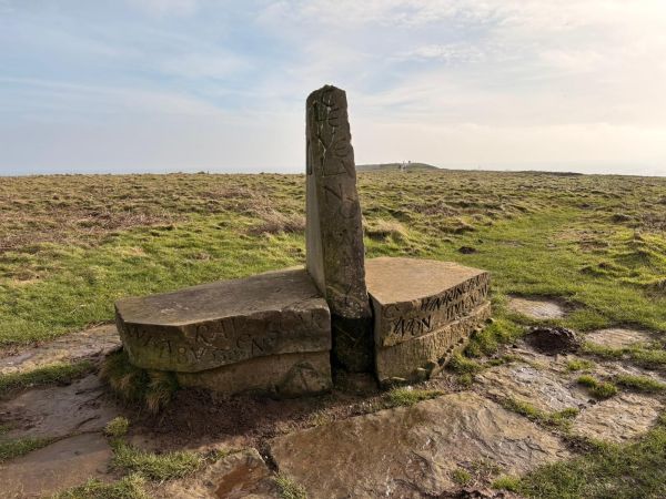 Marker stone for the start of the Cleveland Way