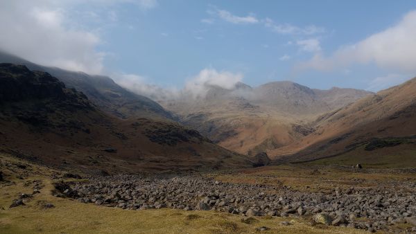 Crinkle Crags as seen from Oxendale.