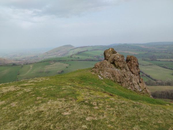 View of The Battlestones rocks.