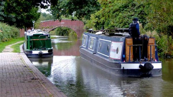 Canal Boats on the Birmingham Fazeley Canal