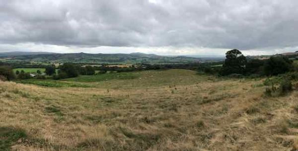 Panoramic view from Rowley Castle