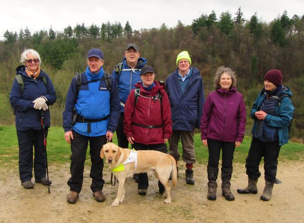 A group shot taken following the Wiltshire & Swindon Area AGM, hosted by the North West Wiltshire Ramblers