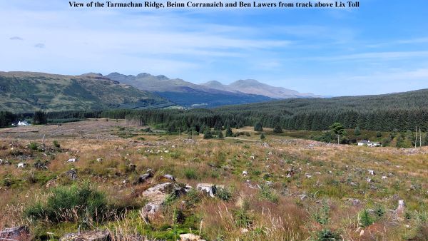 View of the Tarmachan Ridge (On the left of the picture)