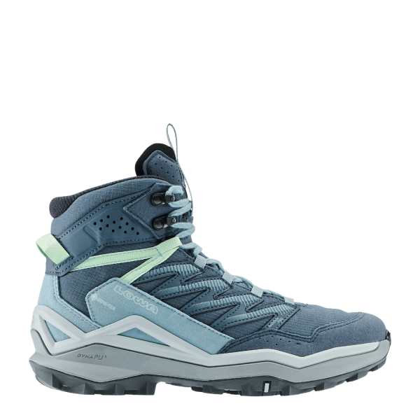 Blue Lowa walking boot