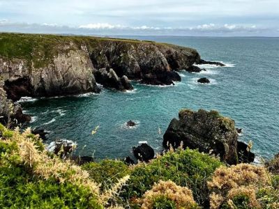a spectacular shot from Pembrokeshire – dramatic cliffs and sea views