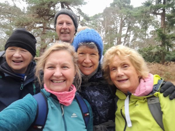 Dianne with Sutton and Wandle Valley Ramblers