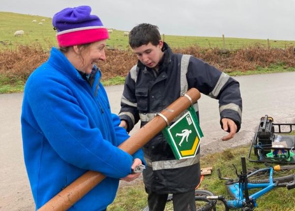 Young volunteer Jamie Smith