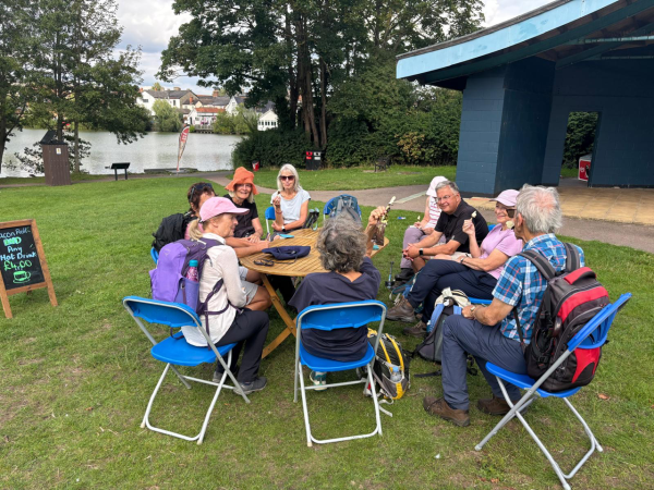 Deck chairs -  Ice cream ! It is a walk you know!!