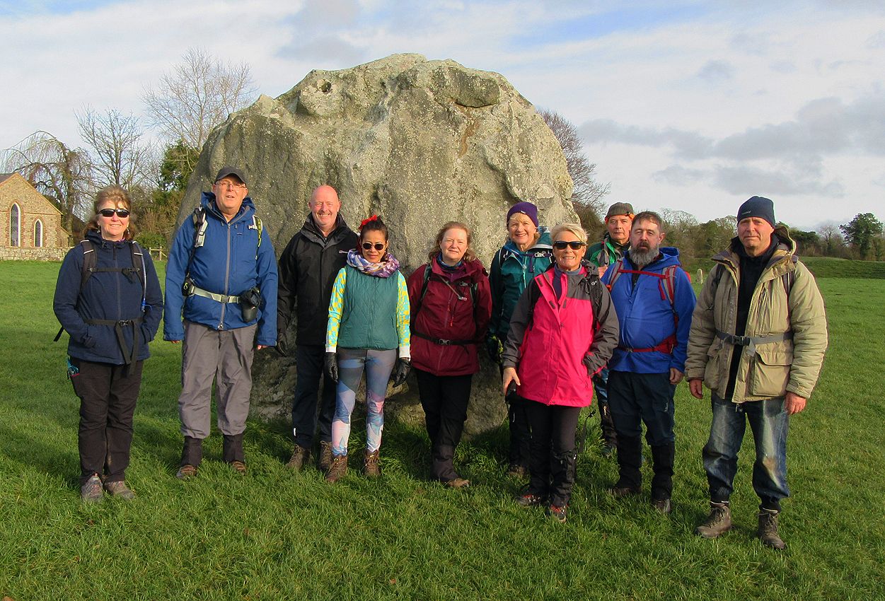 Group photo taken in Avebury stone circle